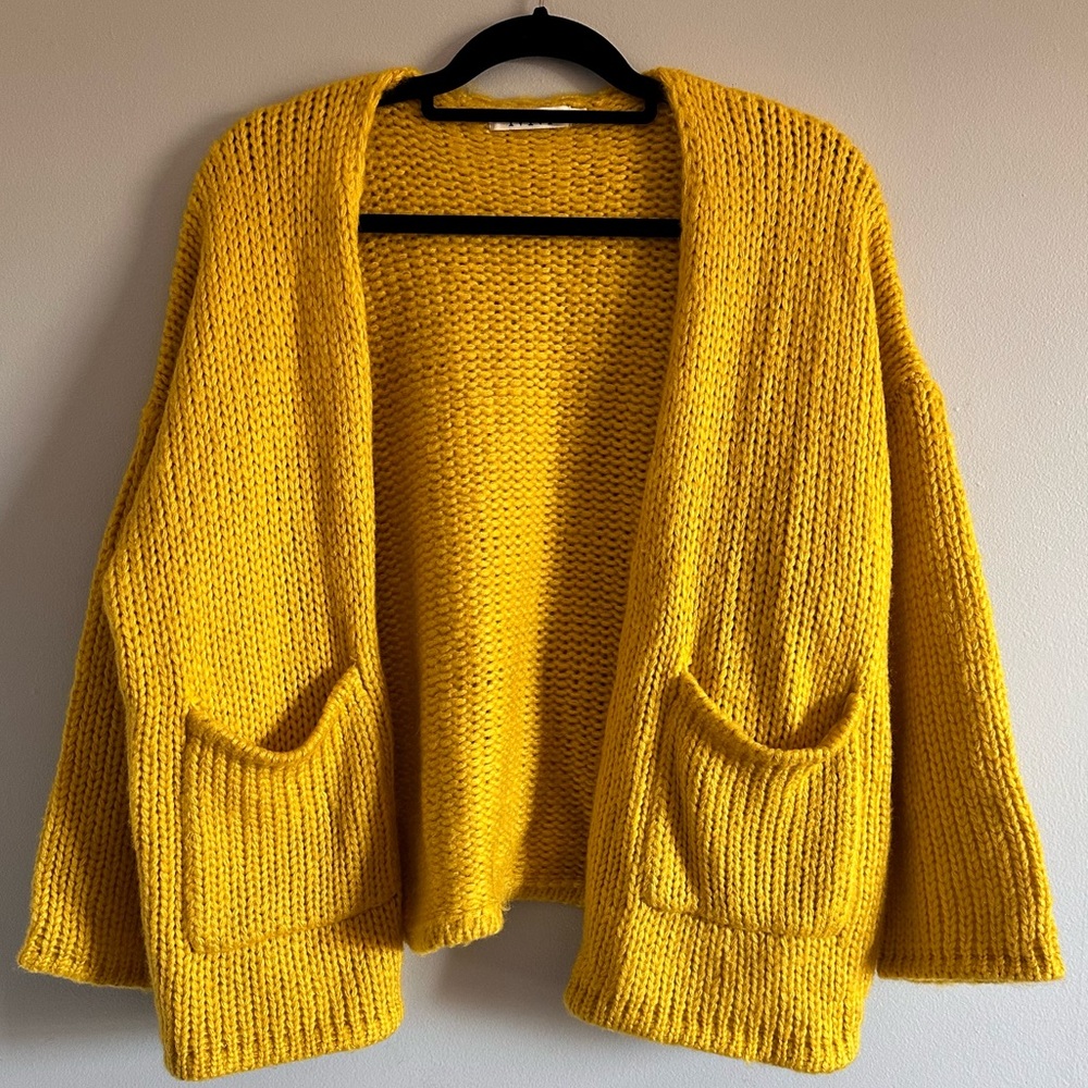 Nasty Gal Bulky Knit Retro Cardigan